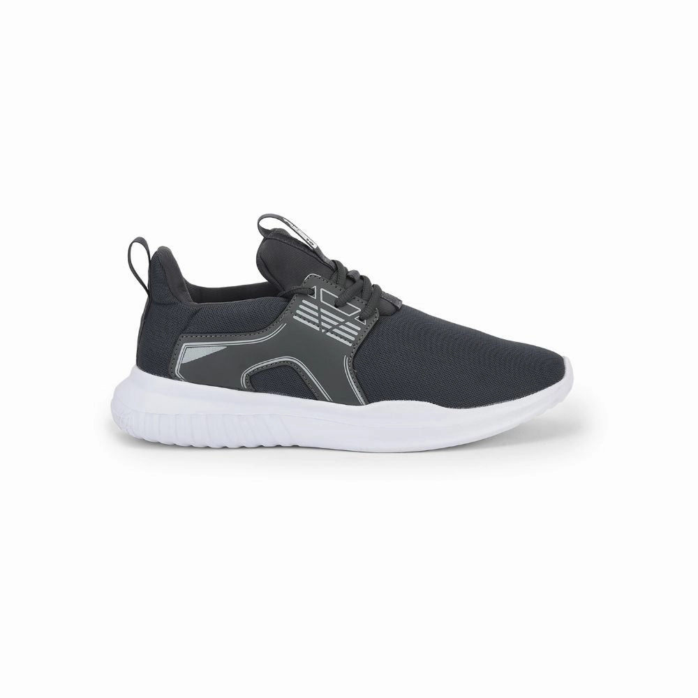 FORCE 10 Sports Lacing Shoe For Men (Grey) CASEW-E By Liberty Forefoot Running Shoes