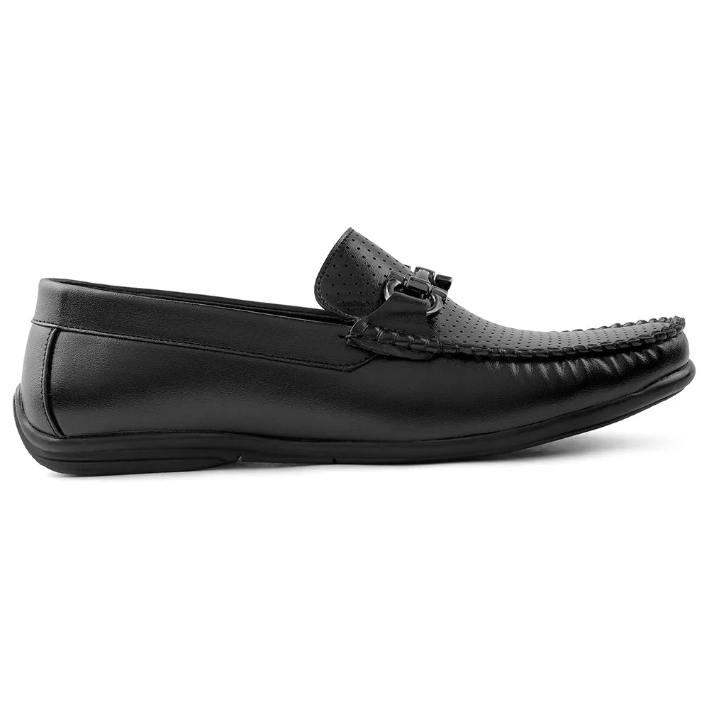 Fortune Black Casual Loafers For Men HML-10E By Liberty Chinese Laundry Loafers