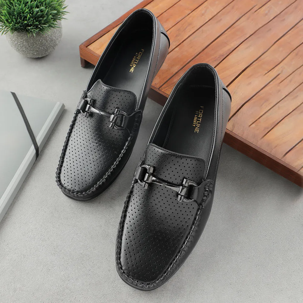 Fortune Black Casual Loafers For Men HML-10E By Liberty Loafers At Macy's