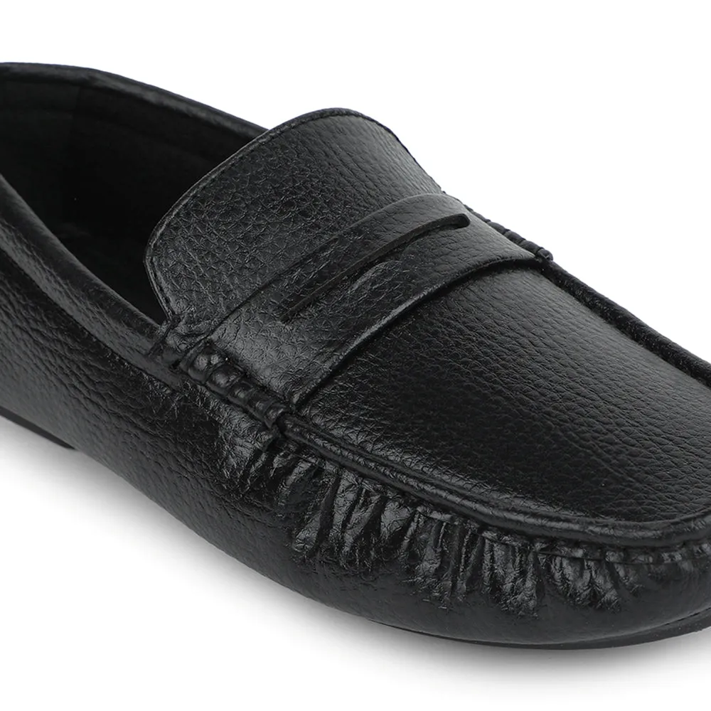 Fortune Black Formal Loafers For Men CLASSIK-2E By Liberty Hugo Boss Loafers Sale