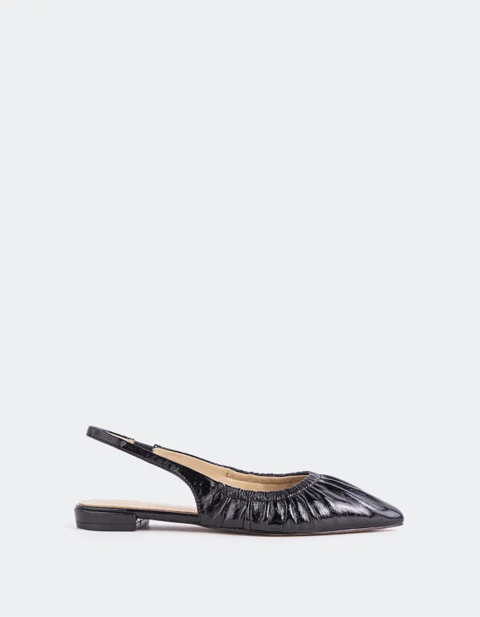 Dress Shoes Flats Wedding Fransy Black Leather