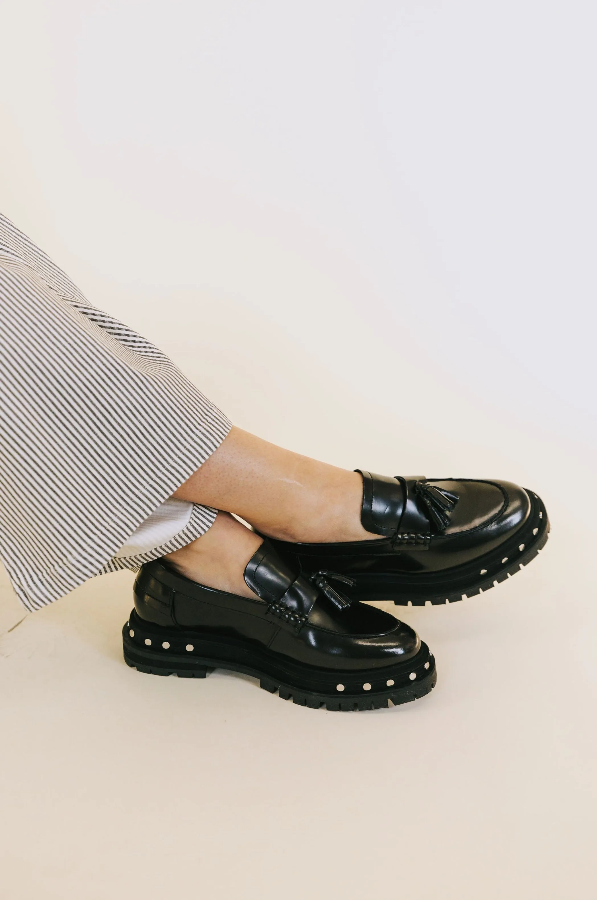 Loafers Snakeskin FREE PEOPLE - Teagan Tassel Loafer