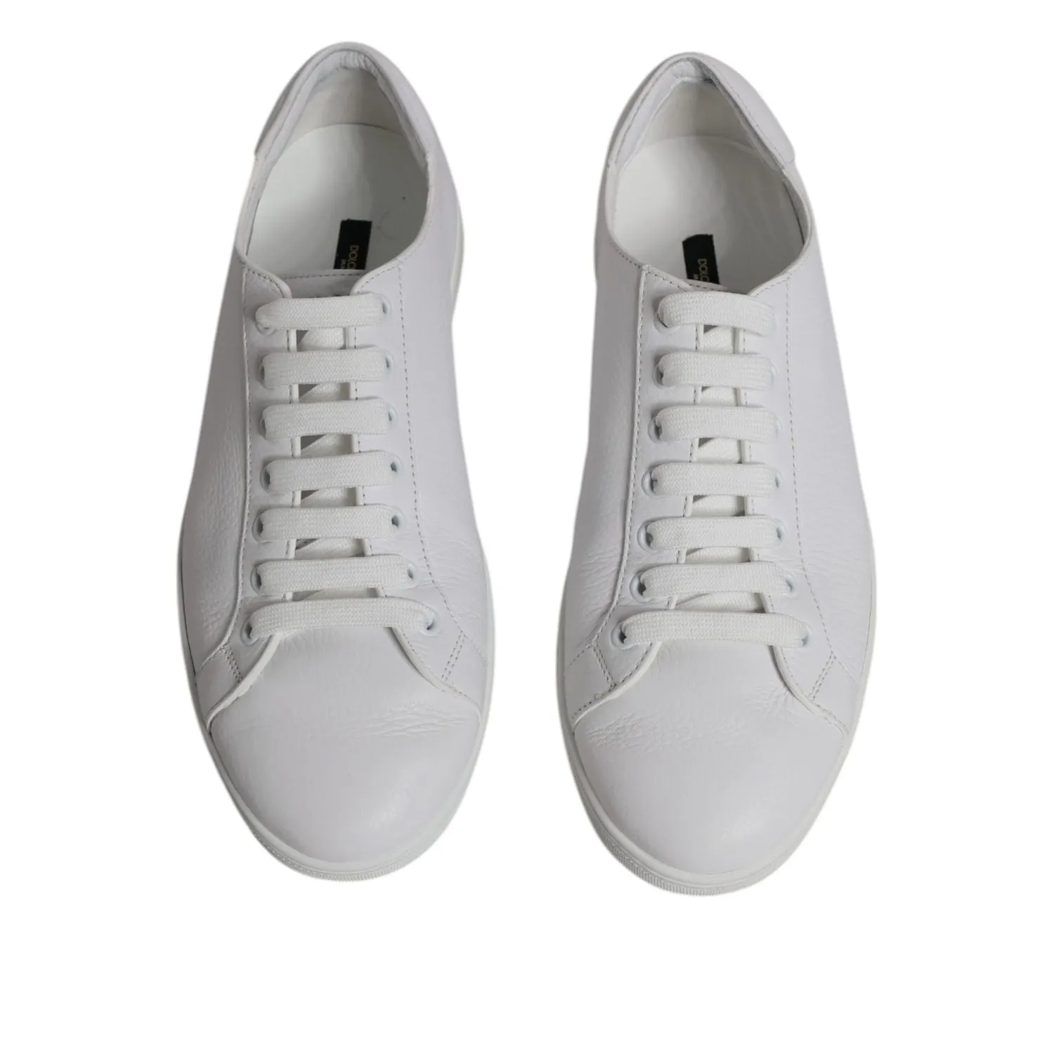 Dolce & Gabbana White Low Top Men Saint Tropez Sneakers Shoes Thick Soled Sneakers