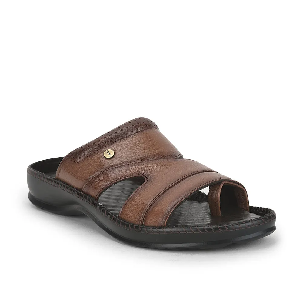 Coolers Casual (Tan) Slippers For Men STEAMER-02 By Liberty Smart Casual.shoes