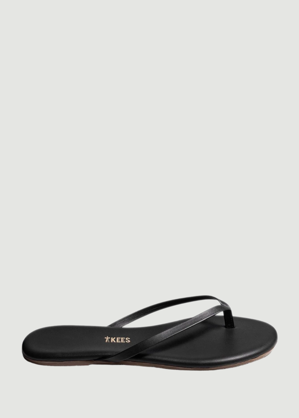 TKEES Lily Liners in Sable Gold Jeweled Flip Flops
