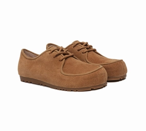Pluffi Slippers Review EVERAU Women Suede Leather Lace Up Casual Wallabee Brandon
