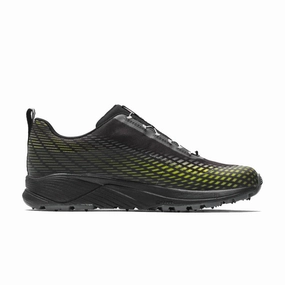 Stylish Running Shoes Icebug NewRun BUGrip GTX Running Shoe (Men) - Black/Poison with Studs