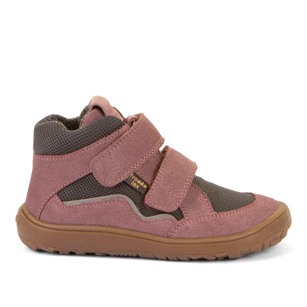 Froddo Girl's Tex Autumn Waterpoof Barefoot Shoes - Grey/Pink Wynn Casual Shoes