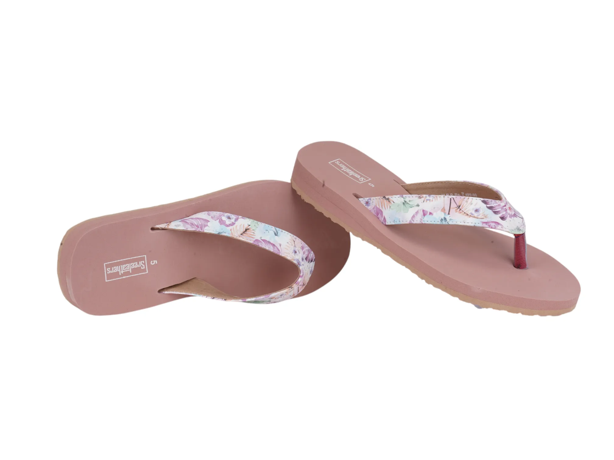 Ladies Flip Flops 93357 Flip Flops With Interchangeable Velcro Straps