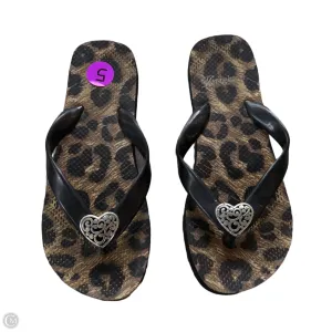 Sandals Flip Flops By Brighton In Animal Print, Size: 5 Rainbow Arch Support Flip Flops