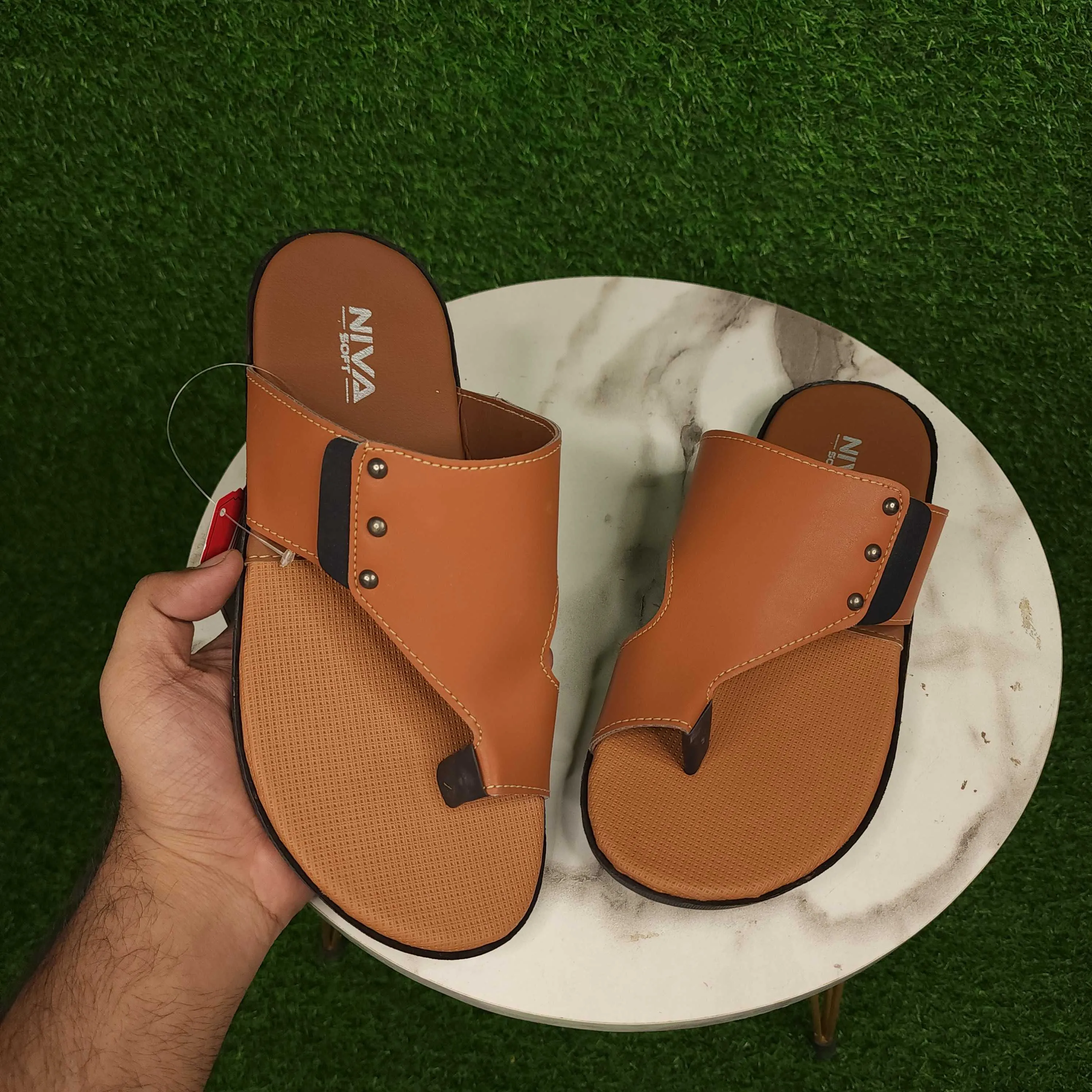 Resort Slippers Mustard Men Slippers