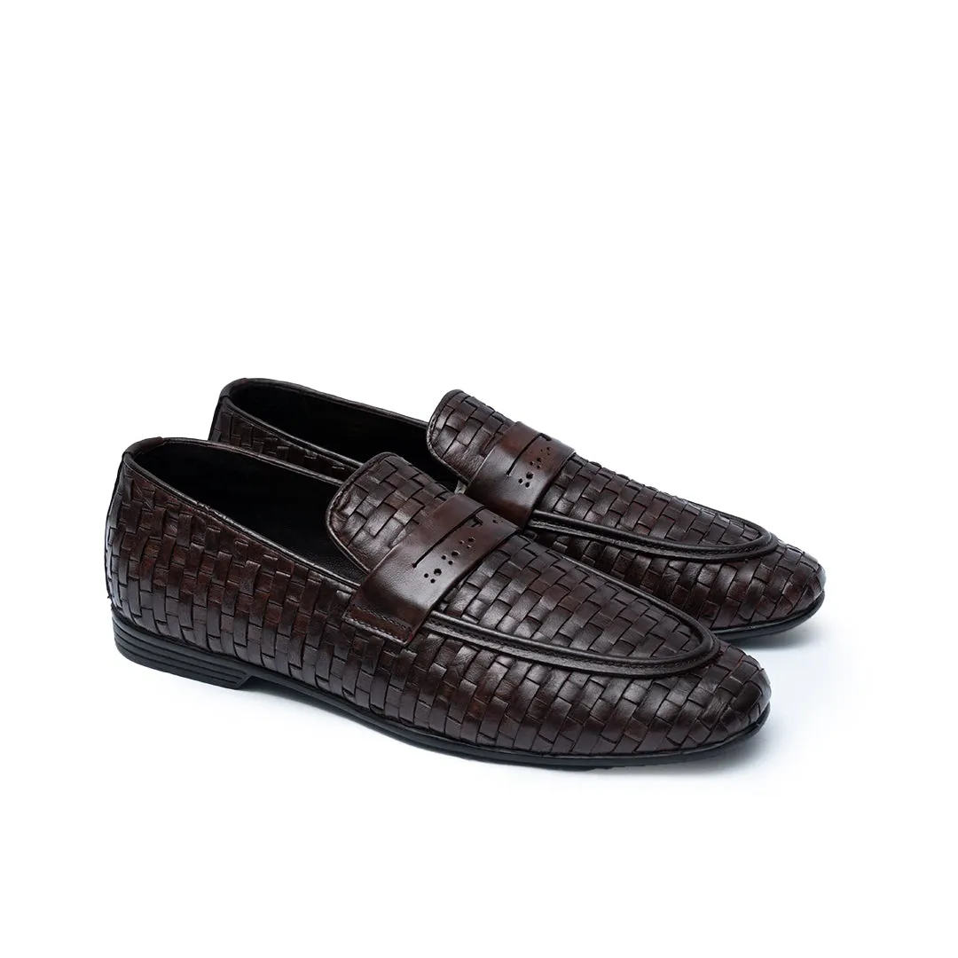 LS Pure Leather Handmade Axel Knitted 904 Casual Shoes To Wear With Mom Jeans