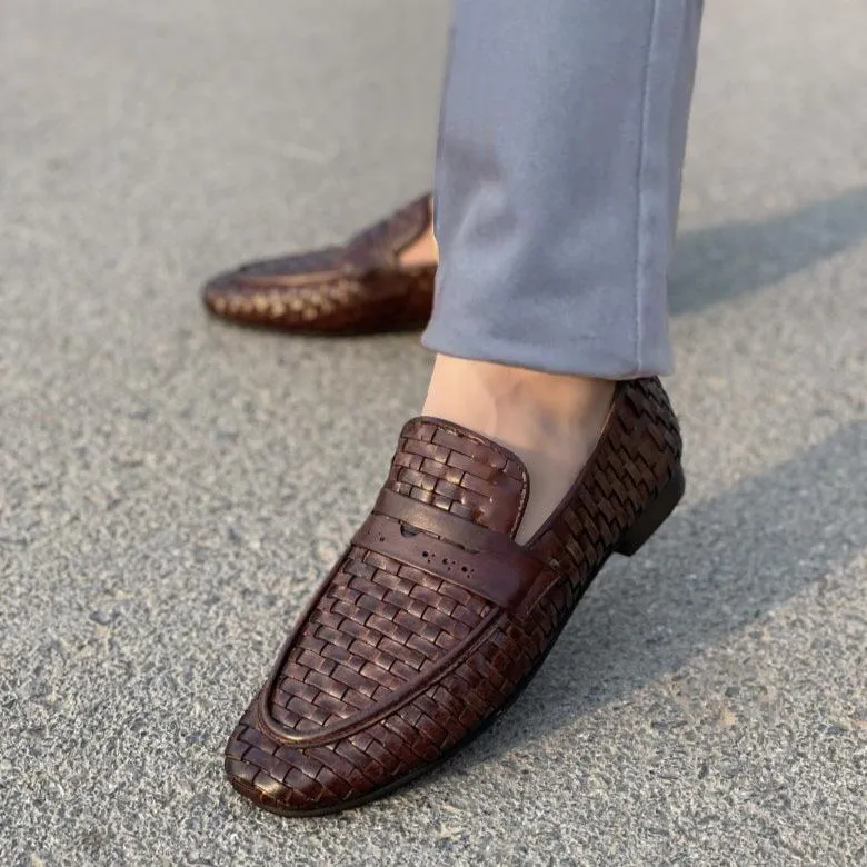 Wear Patent Leather Shoes Casually LS Pure Leather Handmade Axel Knitted 904