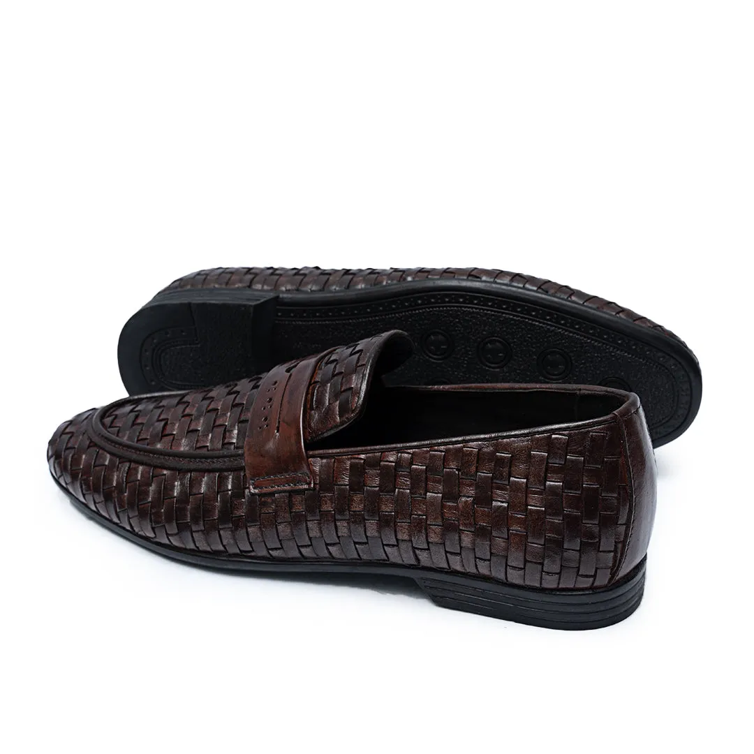 Casual Dress Shoes Near Me LS Pure Leather Handmade Axel Knitted 904