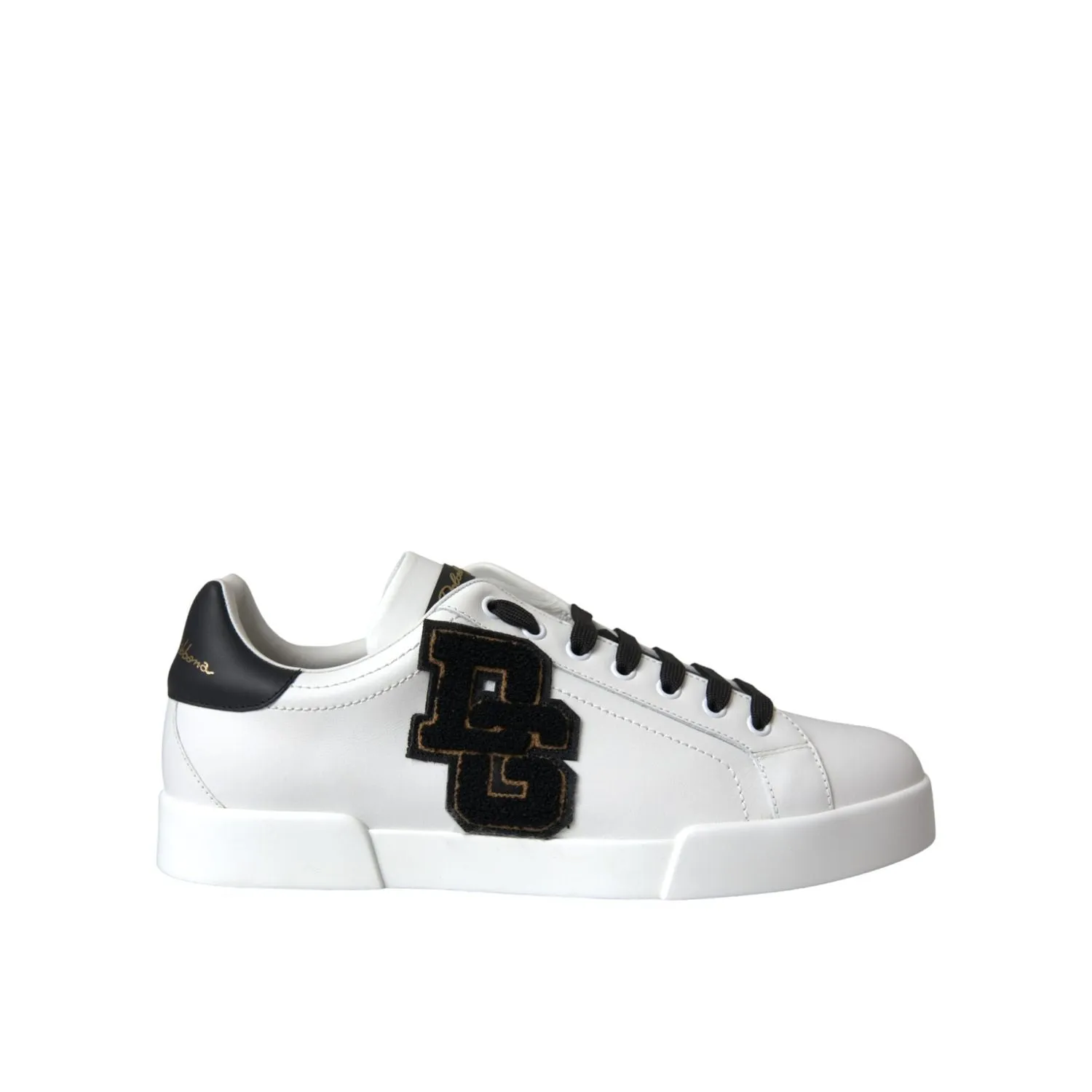Knee High Sneakers Dolce & Gabbana White Leather DG Logo Casual Low Top Sneakers Shoes