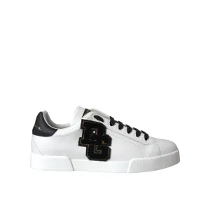 Kotd Sneakers Dolce & Gabbana White Leather DG Logo Casual Low Top Sneakers Shoes