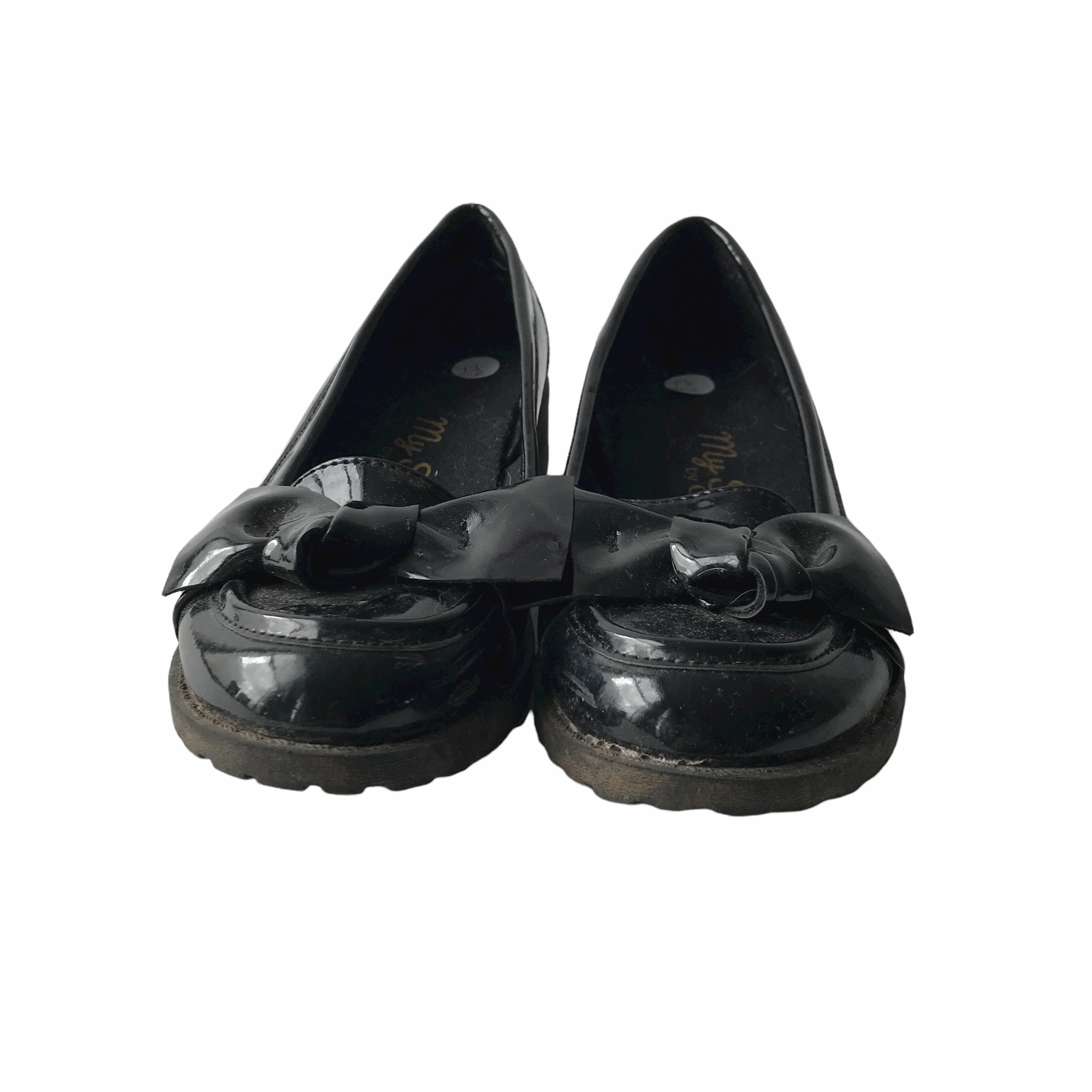 George Black Loafers with Tassels Shoes Shoe Size 13 (jr) Fitting Loafers