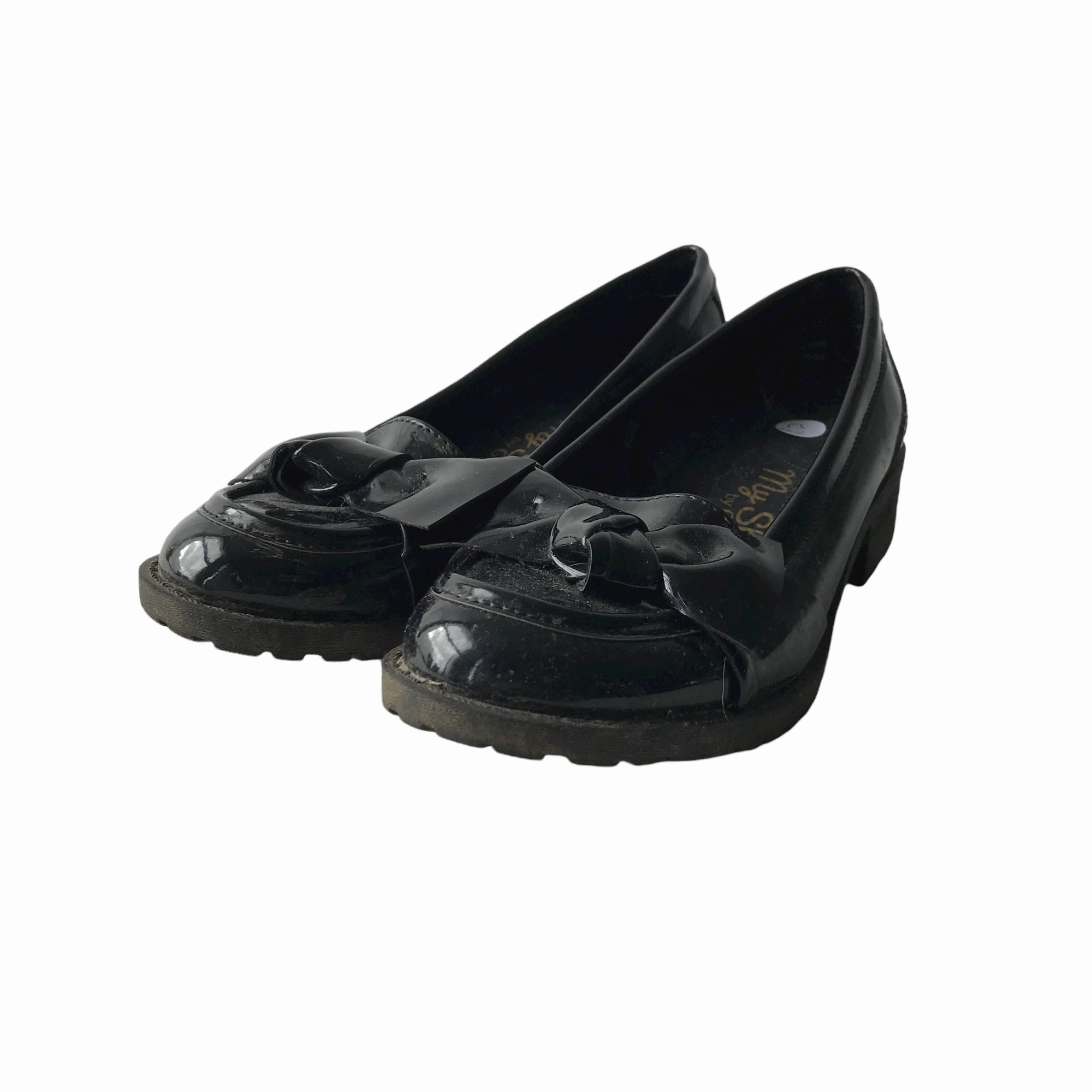 George Black Loafers with Tassels Shoes Shoe Size 13 (jr) Designer Chunky Loafers