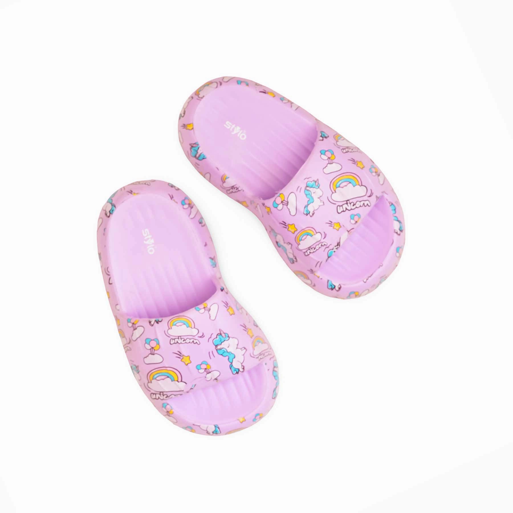Girls Purple Casual Flip Flop KD5691 Flower Flip Flops