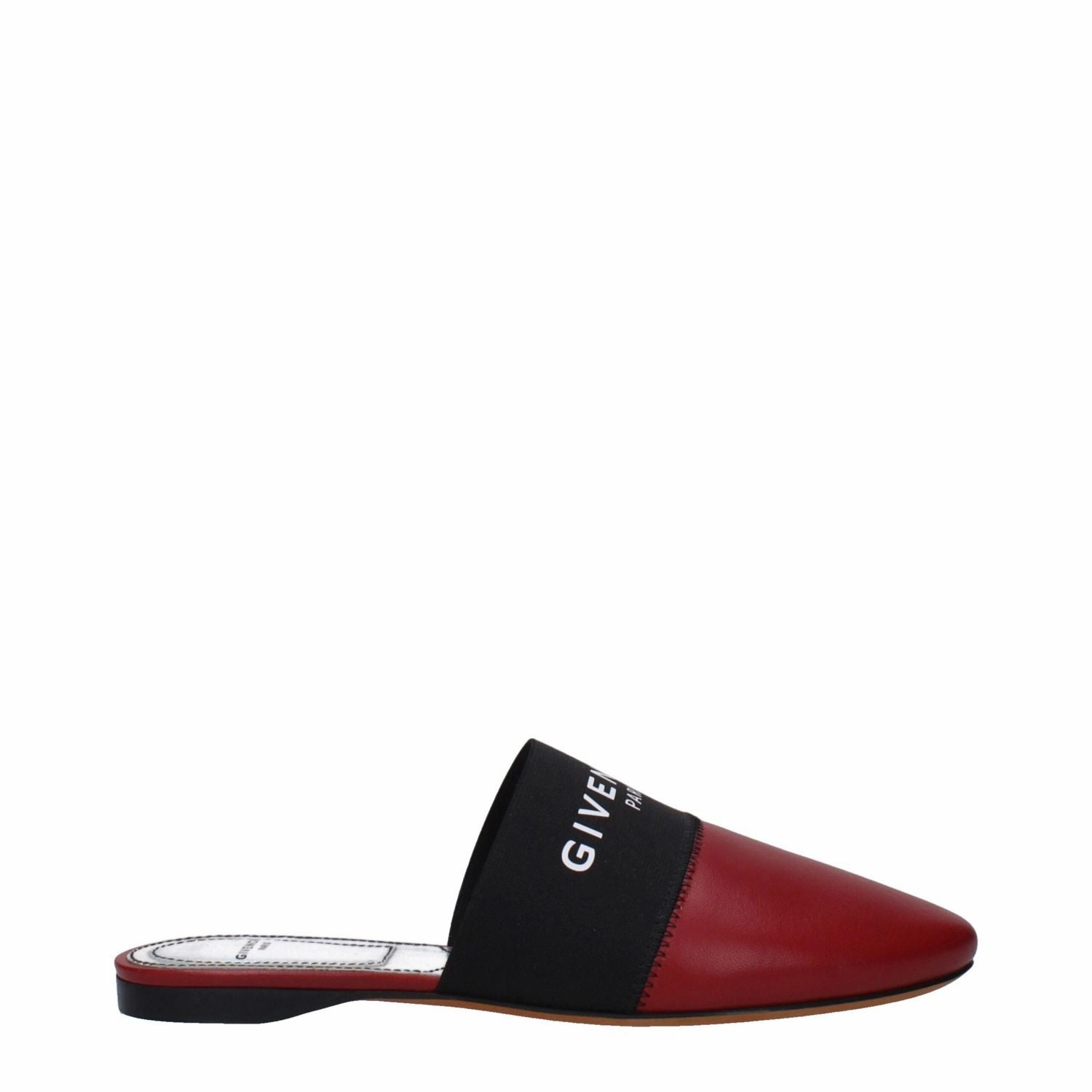 Ines Slides Givenchy Red Leather Slippers