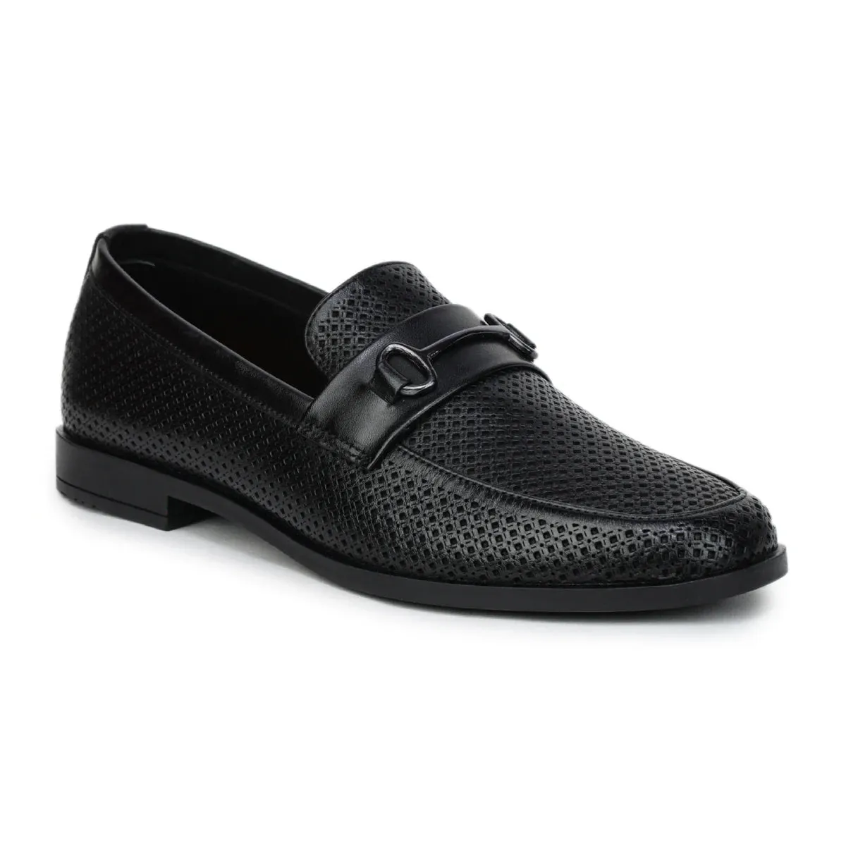 Loafers Temu Original Leather Loafers 9981  Pointed Toe with Mesh Texture Slip-on Shoes