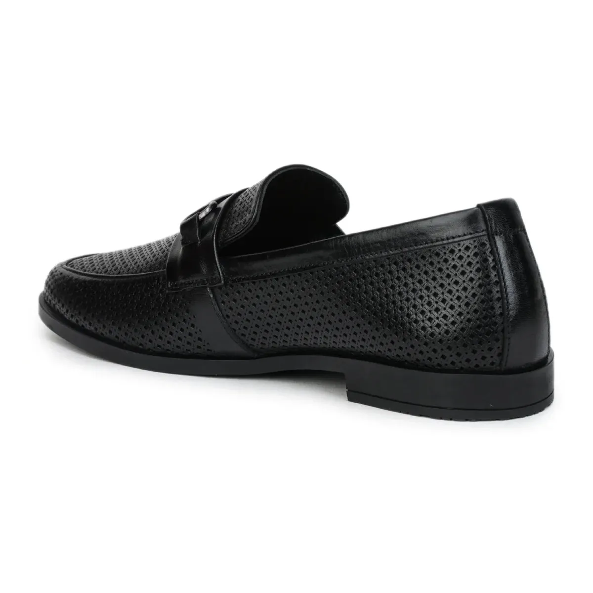 Loafers Slim Original Leather Loafers 9981  Pointed Toe with Mesh Texture Slip-on Shoes