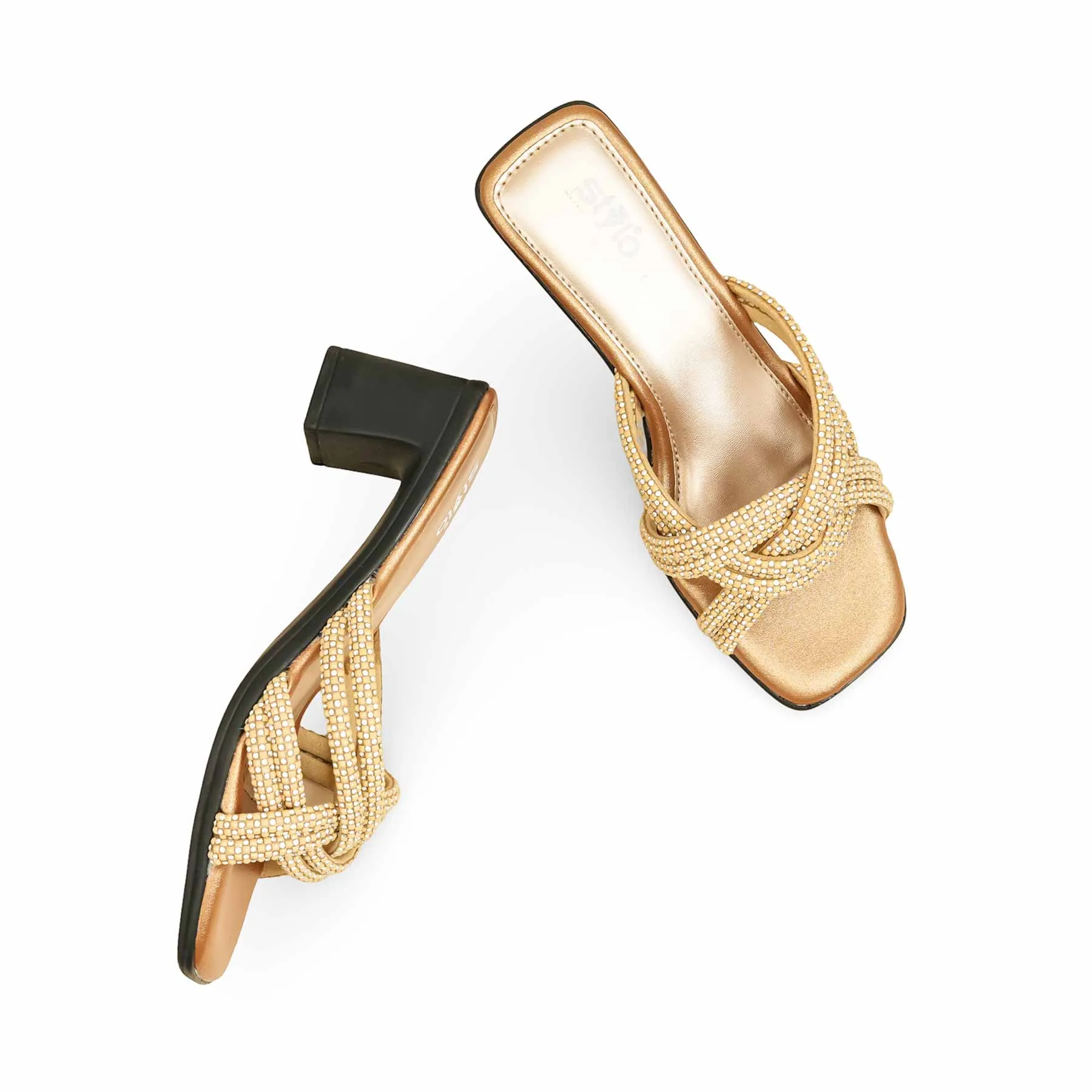 Slippers With Arches Golden Formal Slipper For Women PUS010