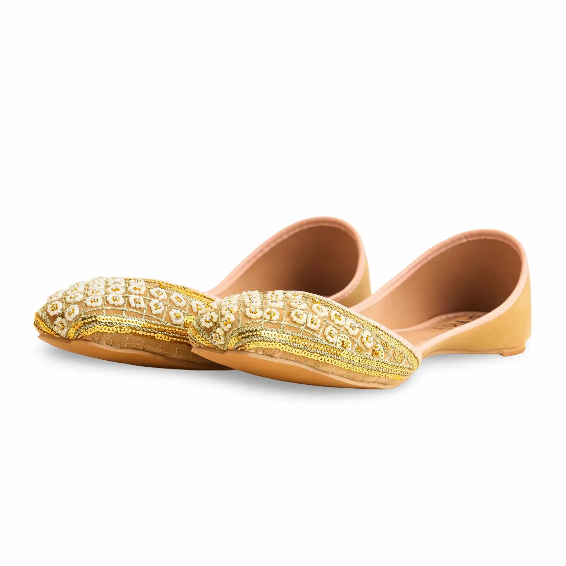 Golden Women Formal Khusa EC8514 Hoka Shoes Feet