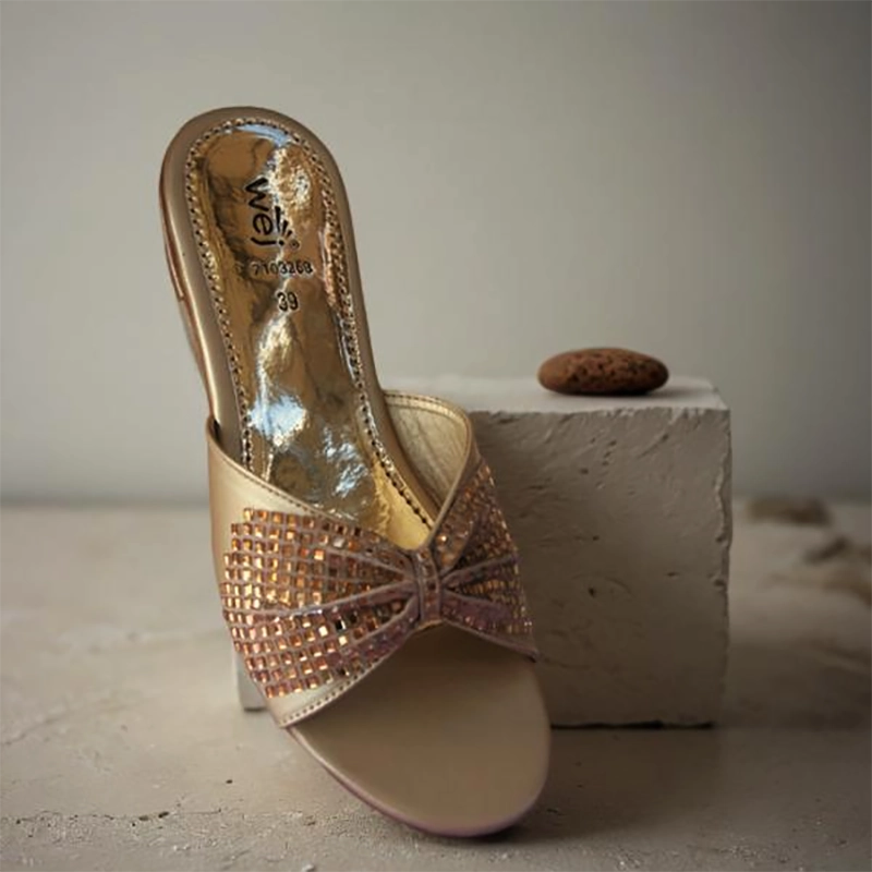 Slippers Organic Golden Fancy & Stylish Slippers for women