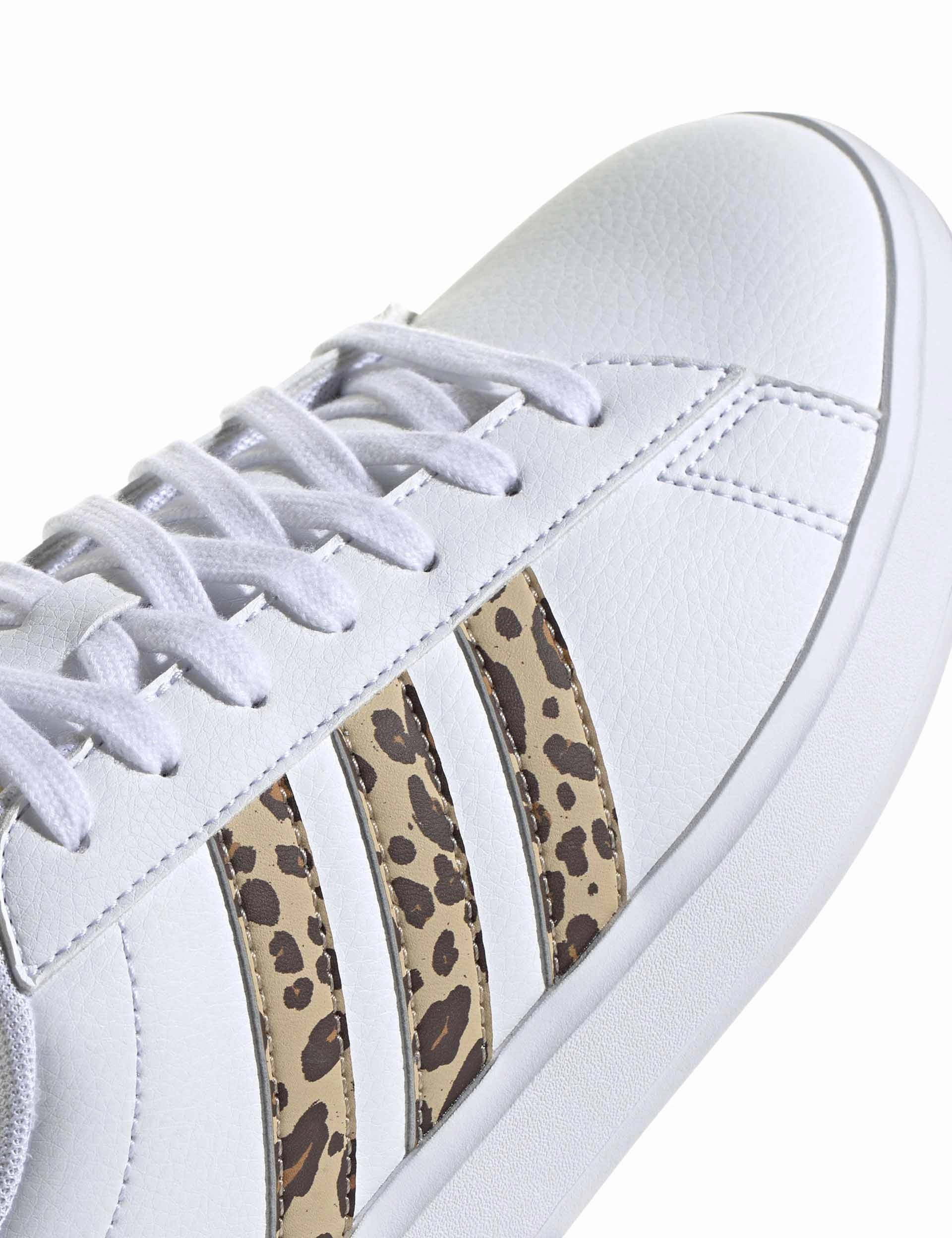 Adidas 360 24 Golf Shoes Grand Court 2.0 Shoes - Cloud White/Magic Beige/Matte Gold