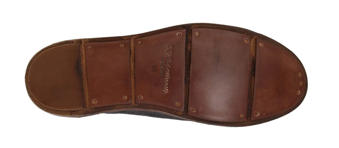 Gray Denim Cotton Loafers Suede Loafers Tassel