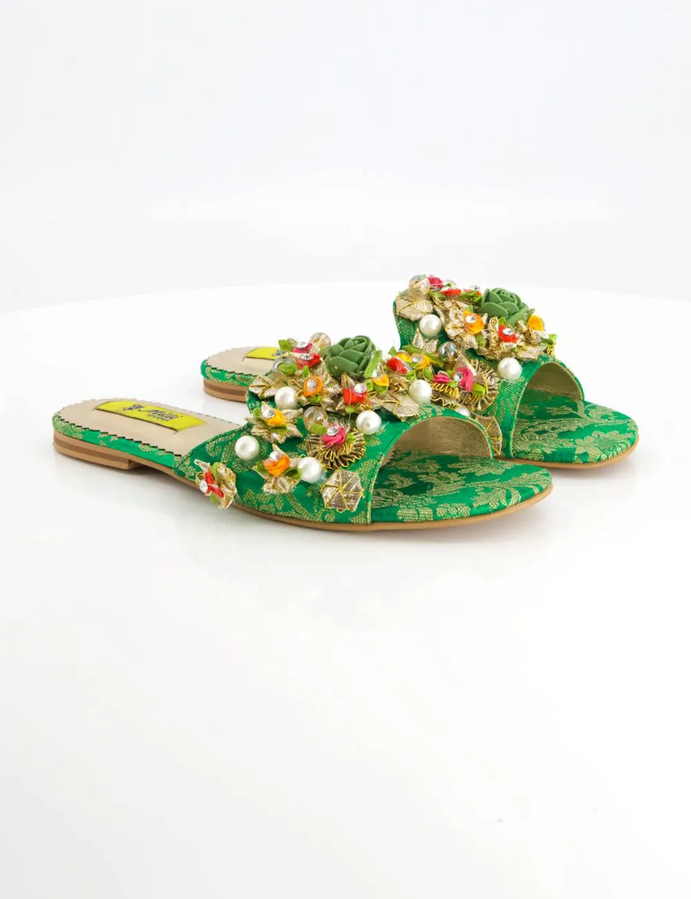 Green | Fancy Slippers for women Slippers Polar Bear