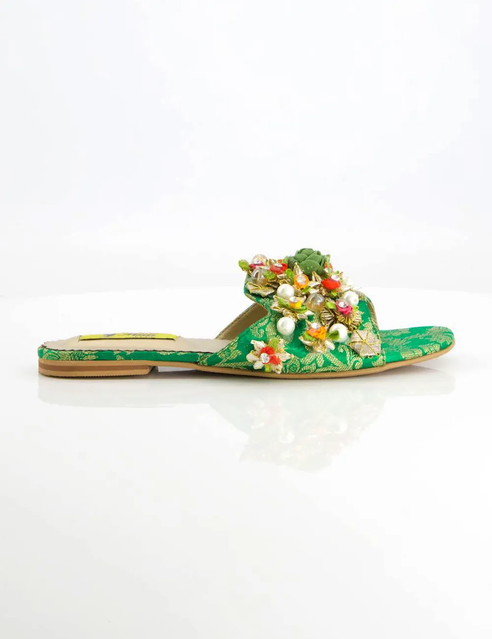 Green | Fancy Slippers for women Spencer Slippers