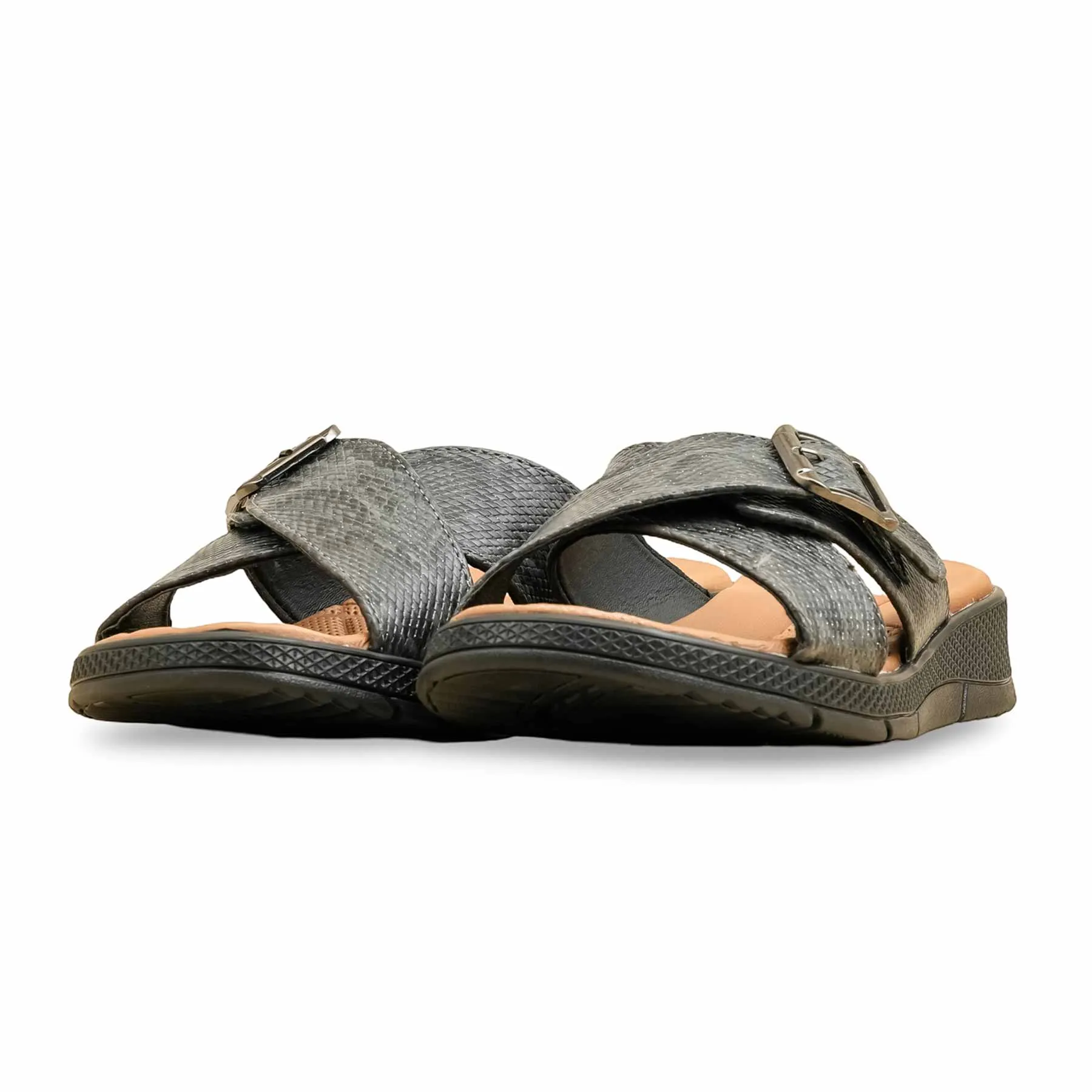 Grey Formal Slipper For Ladies PU0439 Boomba Slippers