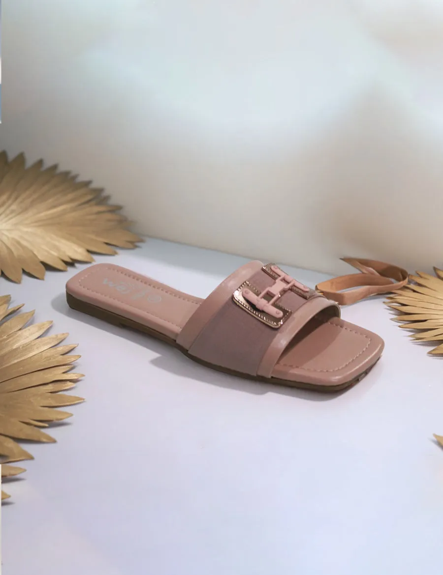 Pink | Flat Slippers for women Vintage Bunny Slippers