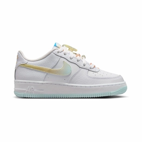 Nike Air Force 1 LV8 'White Glacier Blue Multicolor' Big Kids' Shoes Asics Ace Golf Shoes
