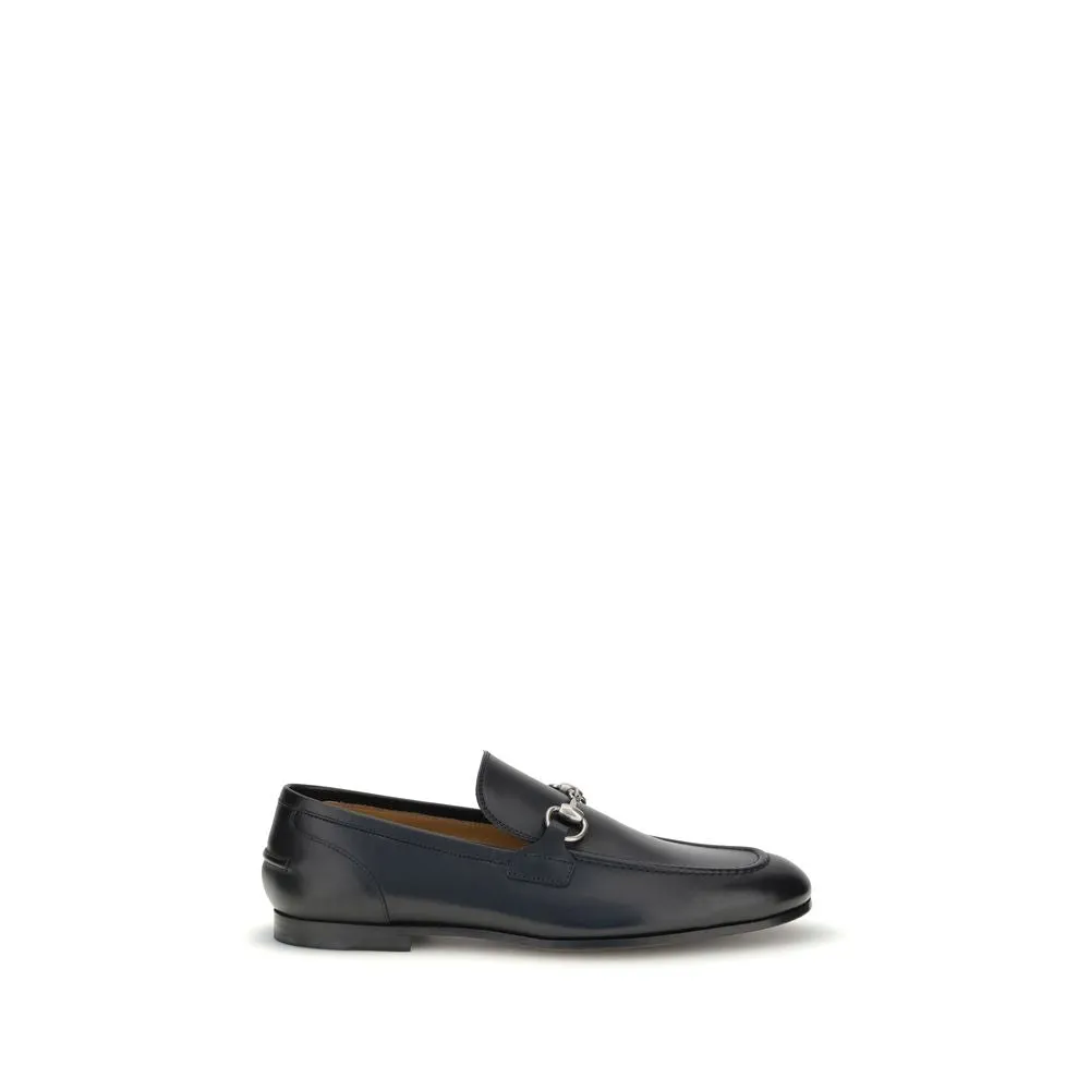 H And M Loafers Gucci Black Calf Leather Bos Taurus Slip-On Loafers
