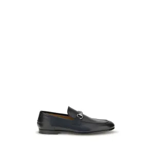 Gucci Black Calf Leather Bos Taurus Slip-On Loafers Cowboy Loafers