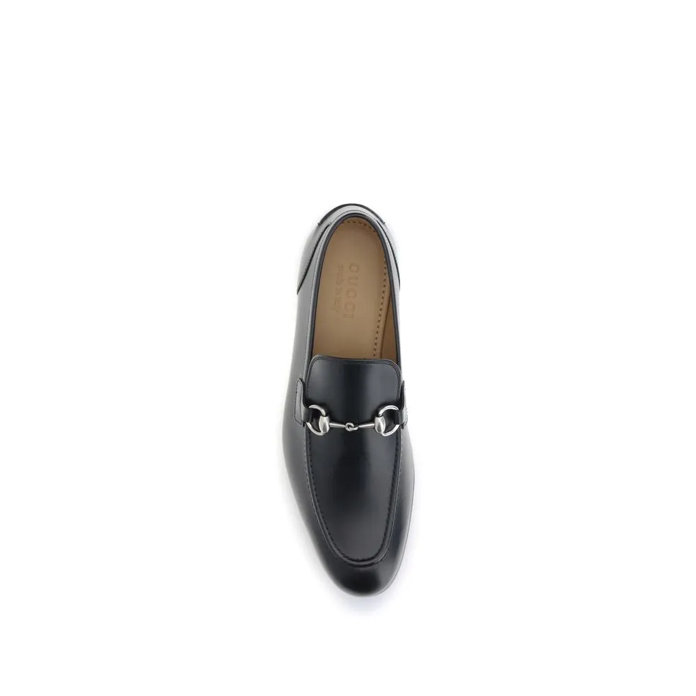 Work Loafers Gucci Black Calf Leather Bos Taurus Slip-On Loafers