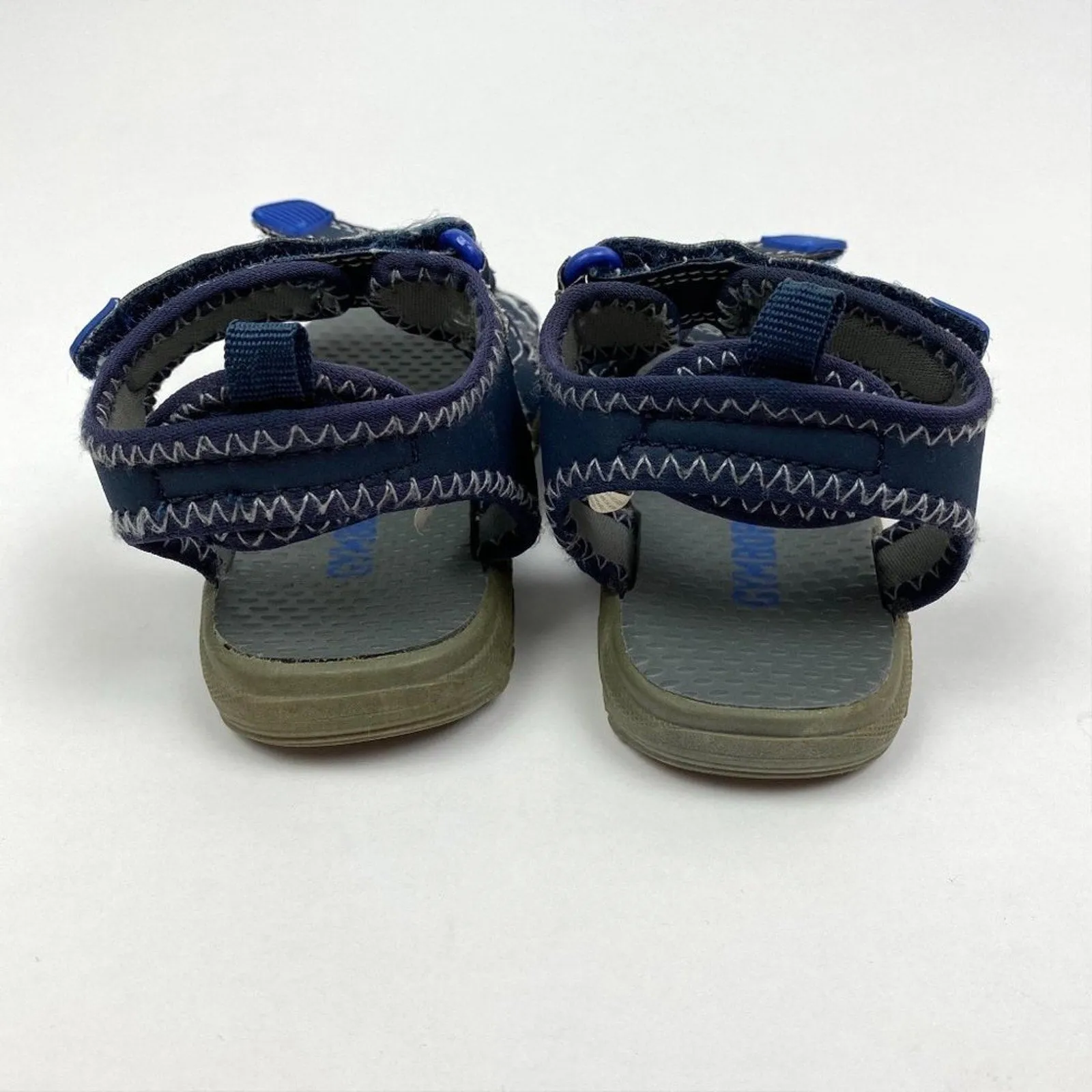 Gymboree Navy Blue Sandals Baby Toddler Boy Size 6 Wedge Mule Sandals