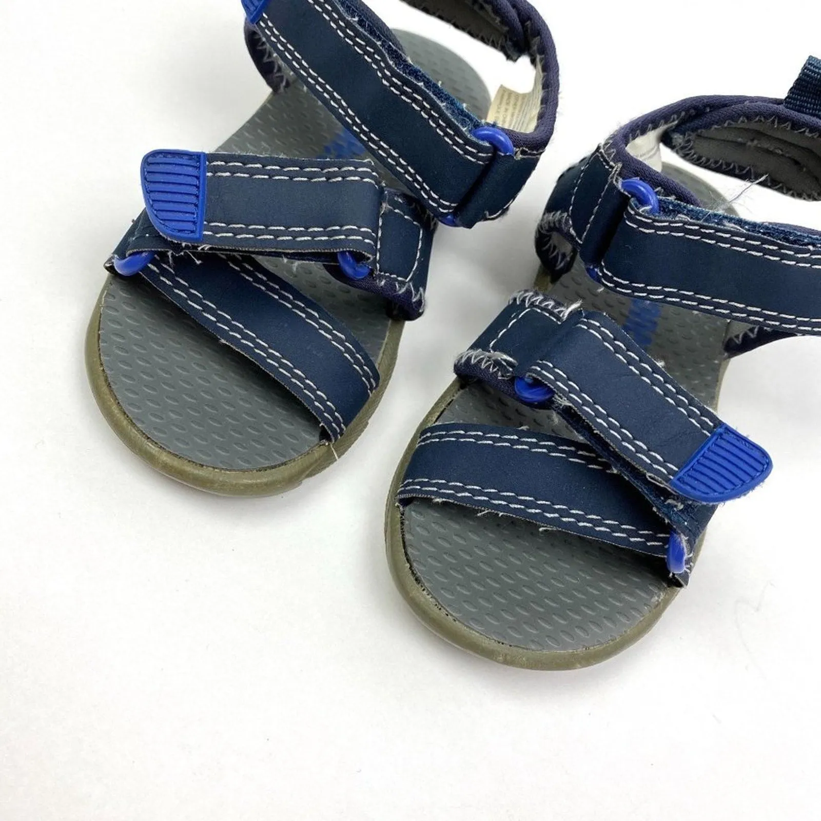 Gymboree Navy Blue Sandals Baby Toddler Boy Size 6 Y2k Platform Sandals