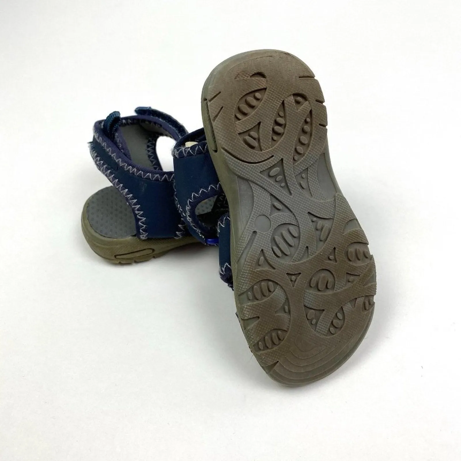 Gymboree Navy Blue Sandals Baby Toddler Boy Size 6 Platform Sandals With Straps