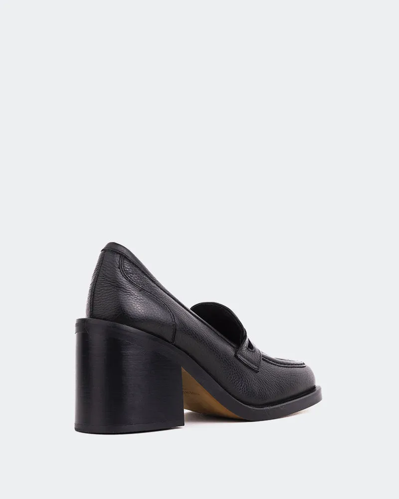 Handel Black Leather Light On The Loafers