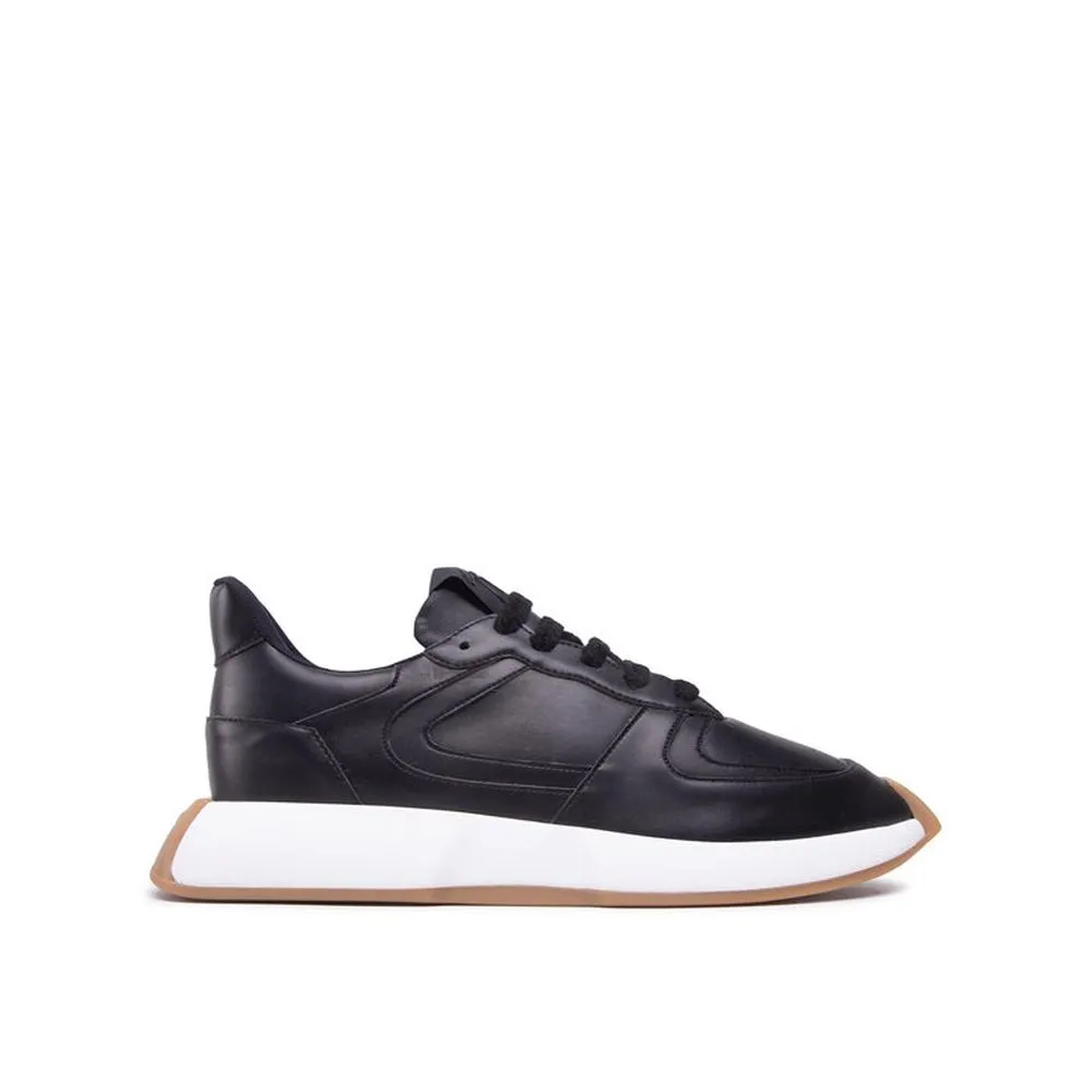 Giuseppe Zanotti Black Calfskin Chunky Sneakers Veja Volley Sneakers
