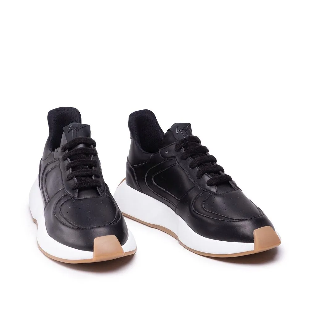 Giuseppe Zanotti Black Calfskin Chunky Sneakers Stockx Sneakers