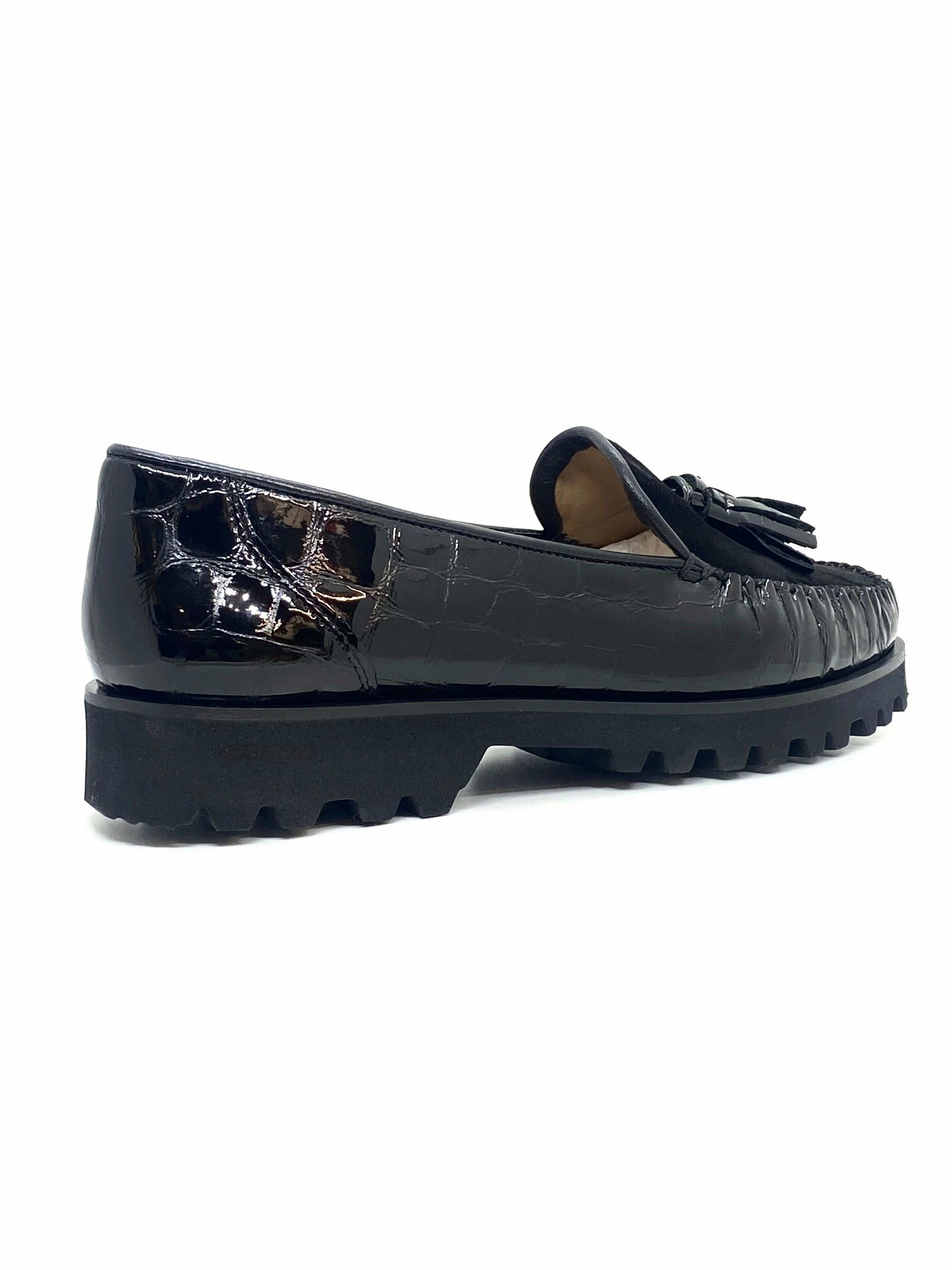 Loafers With Tights HB Shoes Ladies Tassle Front Abetone Sole Loafer