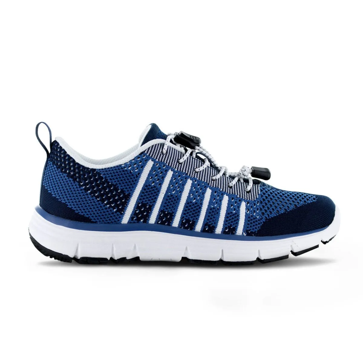 Marathon Running Sneakers Apex A7100w Breeze Knit Lace Up Women's Active Shoe In Navy/blue