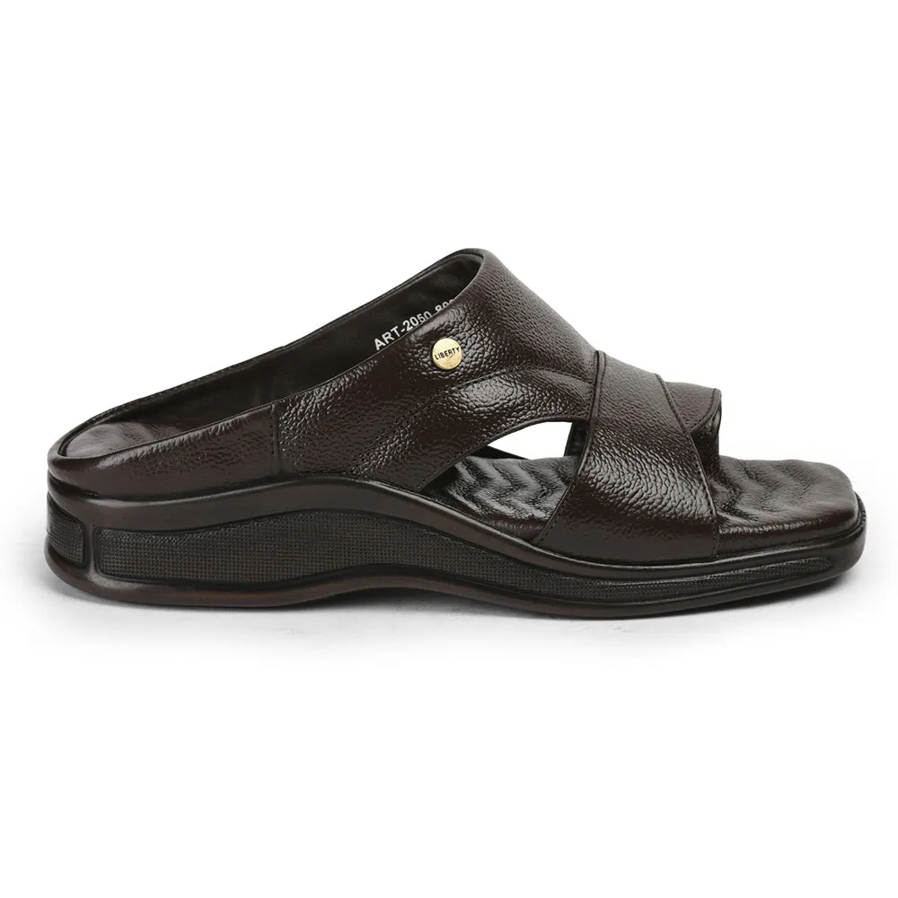 Virat Kohli Casual Shoes Healers Brown Casual Slippers For Men 2050-802 By Liberty