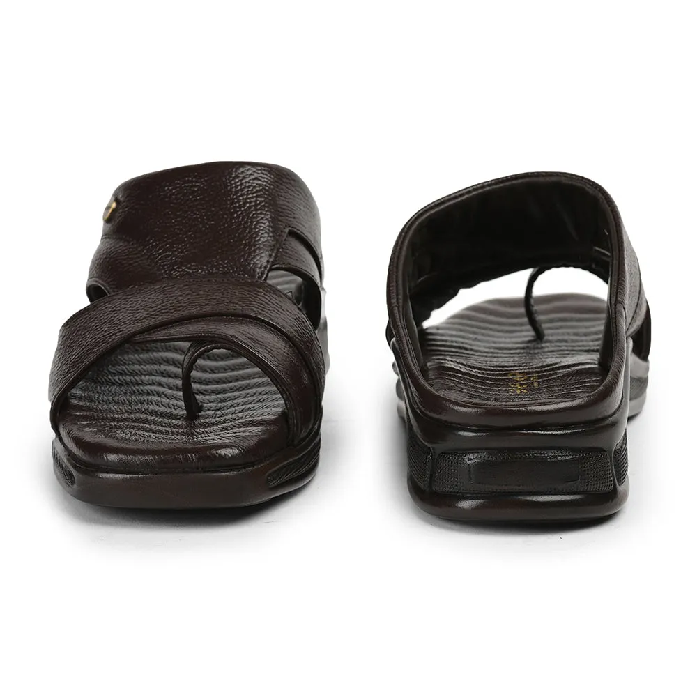 Most Expensive Casual Shoes Healers Brown Casual Slippers For Men 2050-802 By Liberty