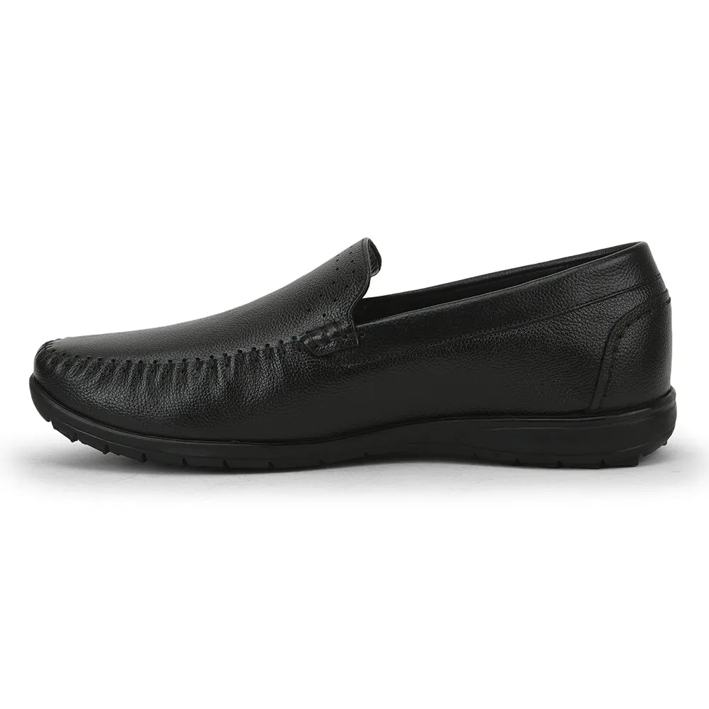 Healers Casual Non lacing Loafers Shoes For Men (Black) JPL-271 By Liberty Aerosole Loafers